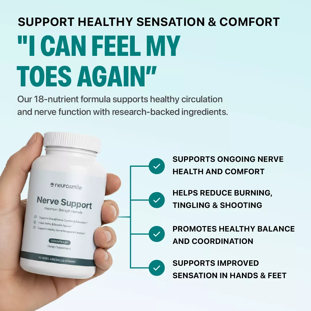 Neurosmile Nerve Support: Restore Lost Sensation & Eliminate Nerve Pain Naturally